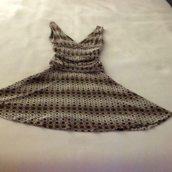 Brown Printed Rampage Dress - Picture 1 of 7